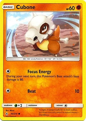 Cubone - 90/214 - Common