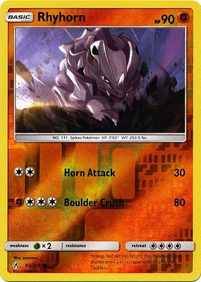 Rhyhorn - 93/214 Common Reverse Holo