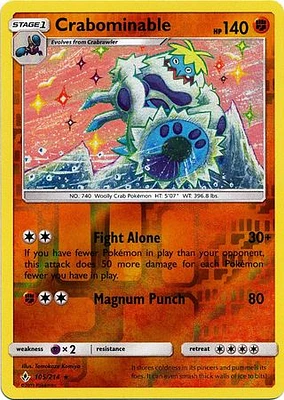 Crabominable - 105/214 - Rare - Reverse Holo