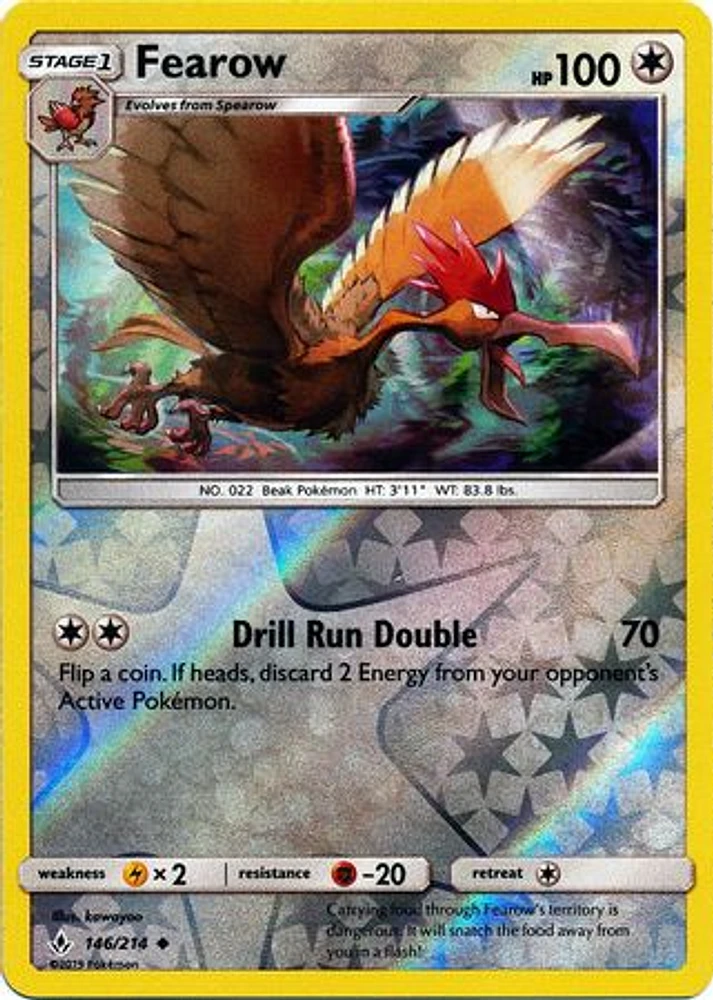 Fearow - 146/214 Uncommon Reverse Holo