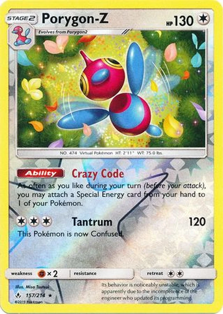 Porygon-Z - 157/214 - Reverse Holo Rare