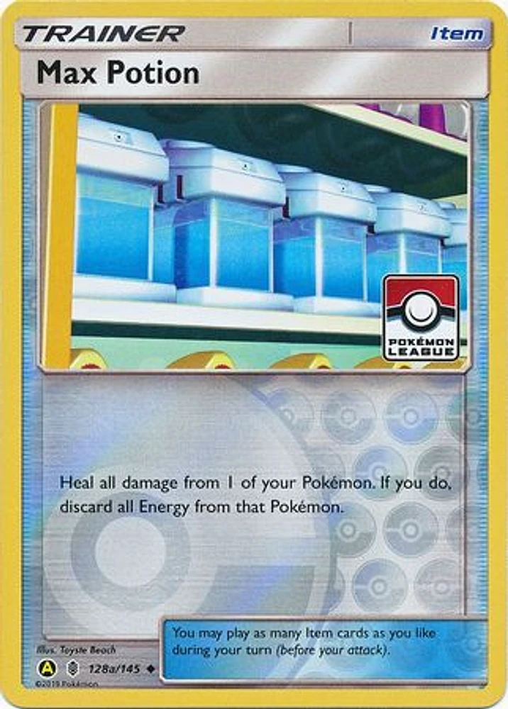 Max Potion - 128a/145 - Reverse Holo - League Promo