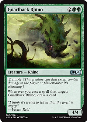 Gnarlback Rhino - Planeswalker Deck Exclusive