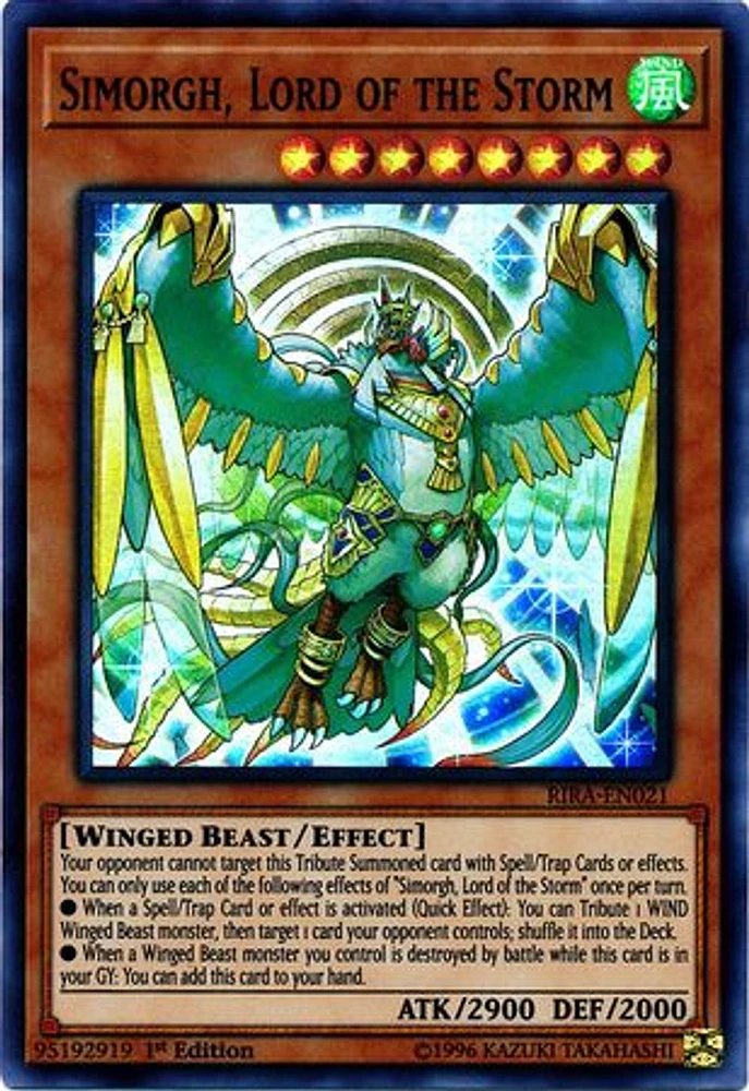 Simorgh, Lord of the Storm - RIRA-EN021 - Super Rare - 1st Edition