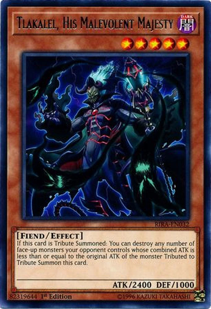 Tlakalel, His Malevolent Majesty - RIRA-EN032 - Rare