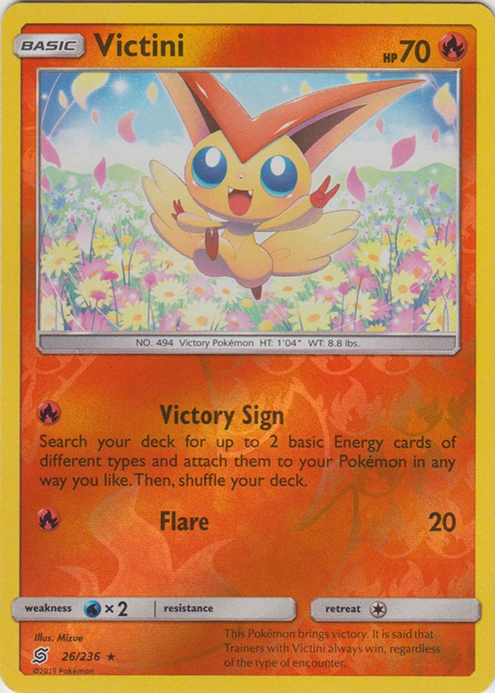 Victini - 26/236 Reverse Holo Rare