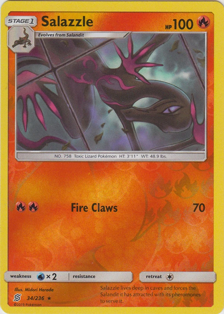 Salazzle - 34/236 - Rare - Reverse Holo