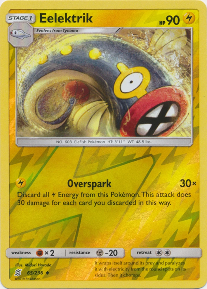 Eelektrik - 65/236 - Uncommon - Reverse Holo