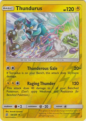 Thundurus - 68/236 - Uncommon - Reverse Holo