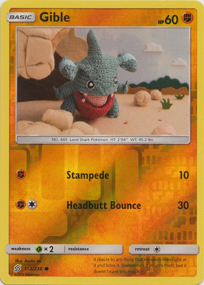 Gible - 112/236 - Common - Reverse Holo