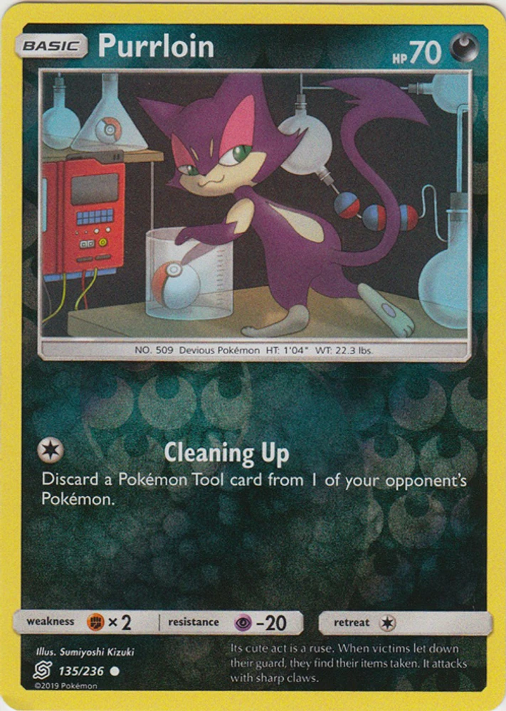 Purrloin - 135/236 - Common - Reverse Holo