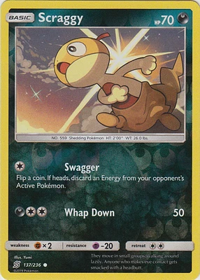 Scraggy - 137/236 - Common - Reverse Holo