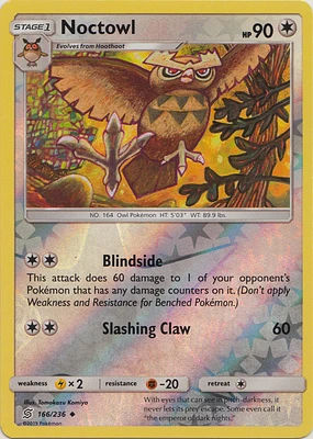 Noctowl - 166/236 - Uncommon - Reverse Holo