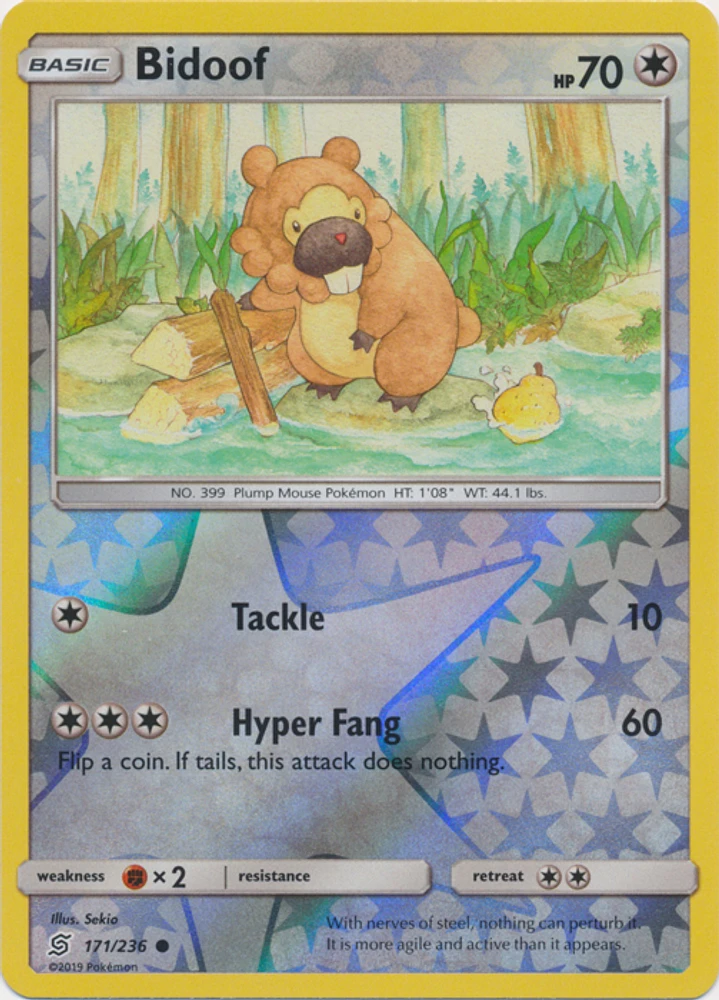 Bidoof - 171/236 - Common - Reverse Holo