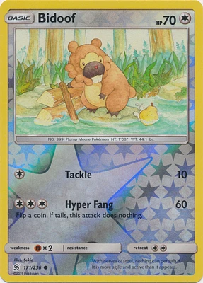 Bidoof - 171/236 - Common - Reverse Holo