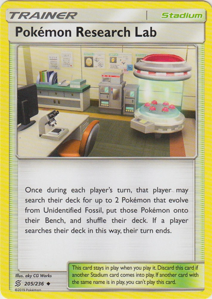 Pokemon Research Lab - 205/236 - Uncommon