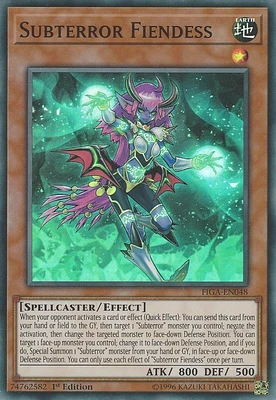 Subterror Fiendess - FIGA-EN048 - Super Rare - 1st Edition