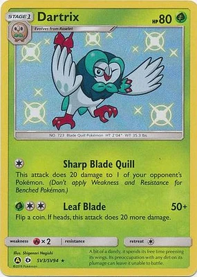 Dartrix - SV3/SV94 - Shiny Holo Rare