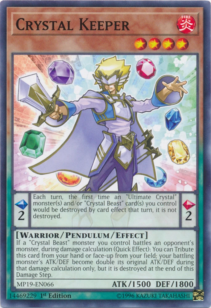 Crystal Keeper - MP19-EN066 - Common - 1st Edition