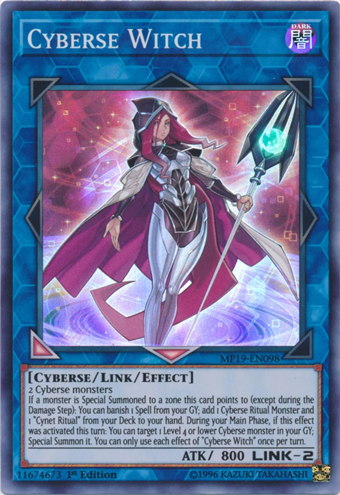 Cyberse Witch - MP19-EN098 - Super Rare - 1st Edition