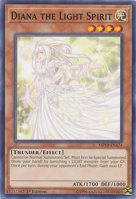 Diana the Light Spirit - MP19-EN174 - Common - 1st Edition