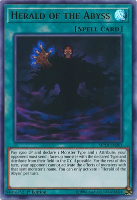 Herald of the Abyss - MP19-EN201 - Ultra Rare - 1st Edition