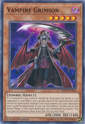 Vampire Grimson - MP19-EN236 - Common - 1st Edition