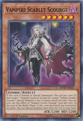 Vampire Scarlet Scourge - MP19-EN237 - Common - 1st Edition