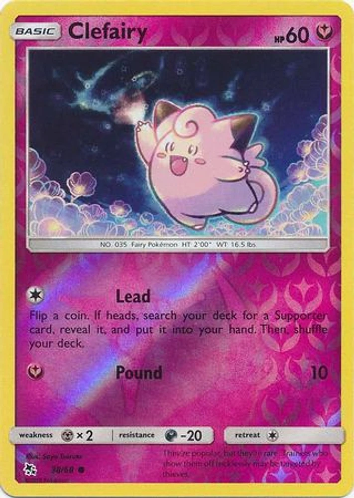 Clefairy - 38/68 - Common - Reverse Holo