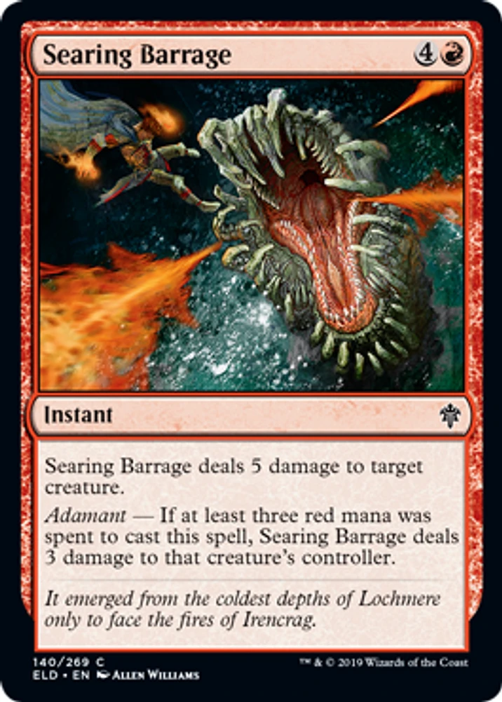 Searing Barrage - Foil