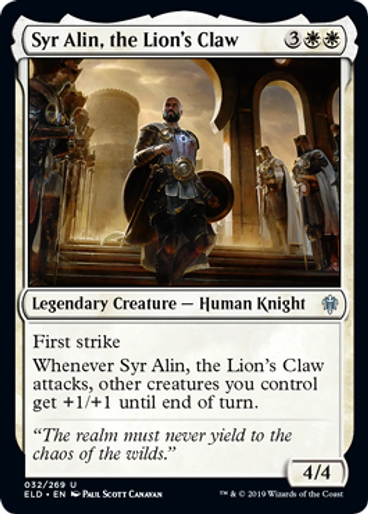 Syr Alin, the Lion's Claw