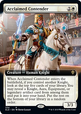 Acclaimed Contender - Foil - Extended Art