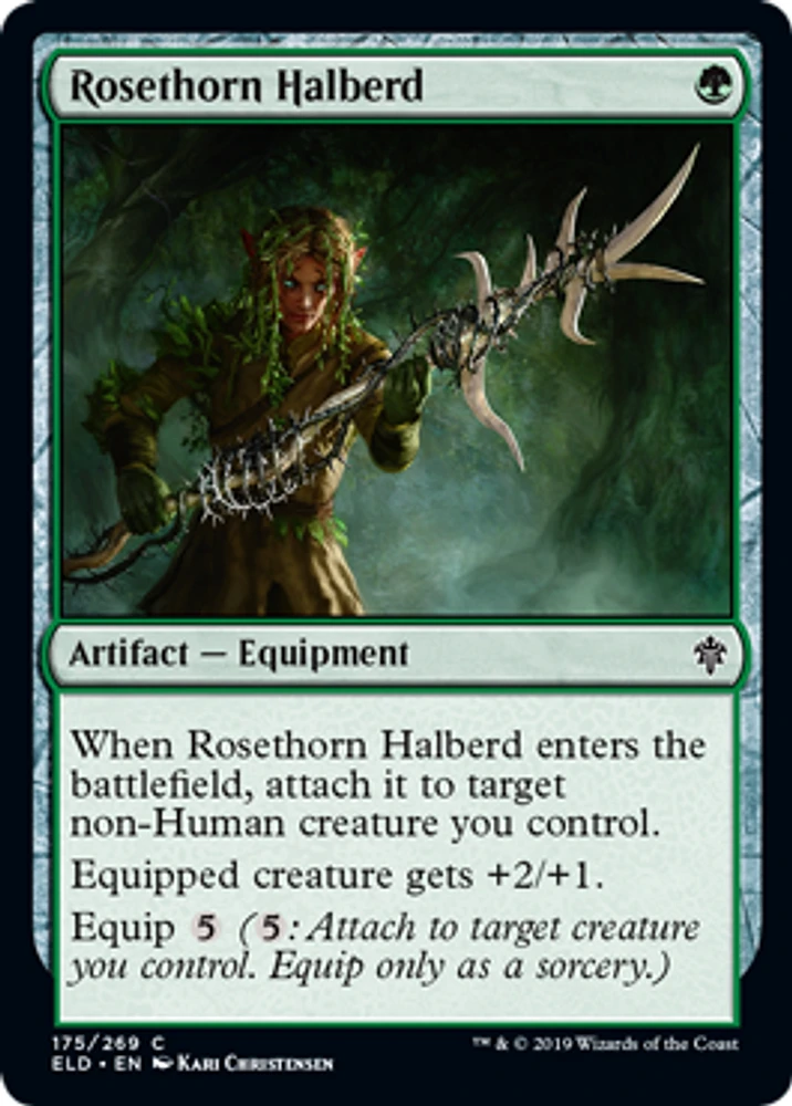 Rosethorn Halberd - Foil