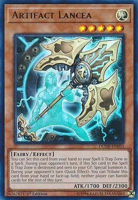 Artifact Lancea - DUDE-EN033 - Ultra Rare - 1st Edition