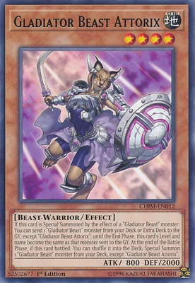 Gladiator Beast Attorix - CHIM-EN012 - Rare