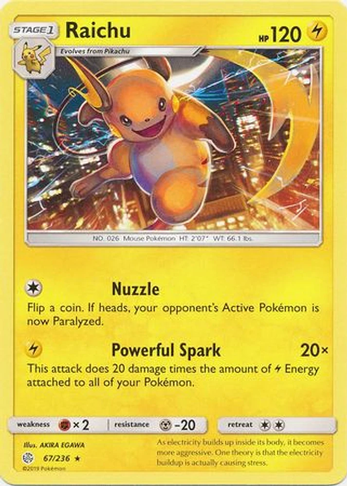 Raichu - 67/236 - Rare