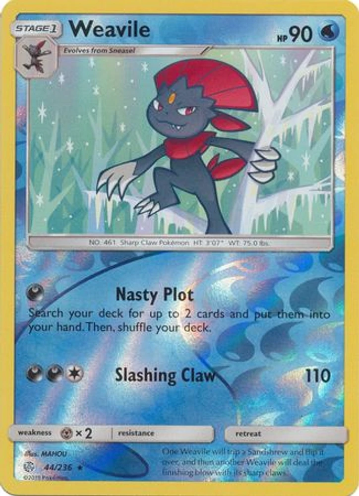 Weavile - 44/236 - Rare - Reverse Holo