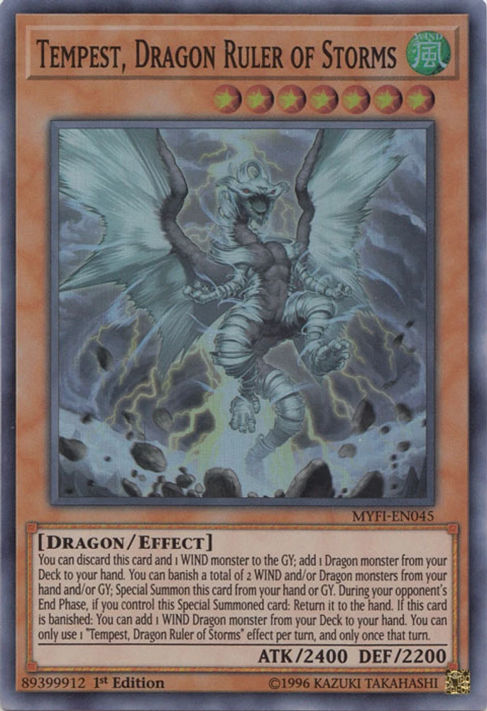 Tempest, Dragon Ruler of Storms - MYFI-EN045 - Super Rare - 1st Edition