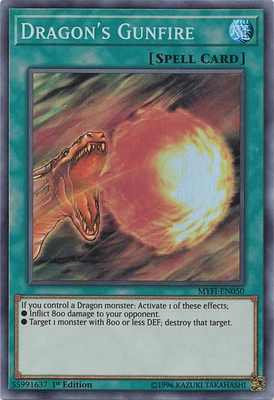 Dragon's Gunfire - MYFI-EN050 - Super Rare - 1st Edition