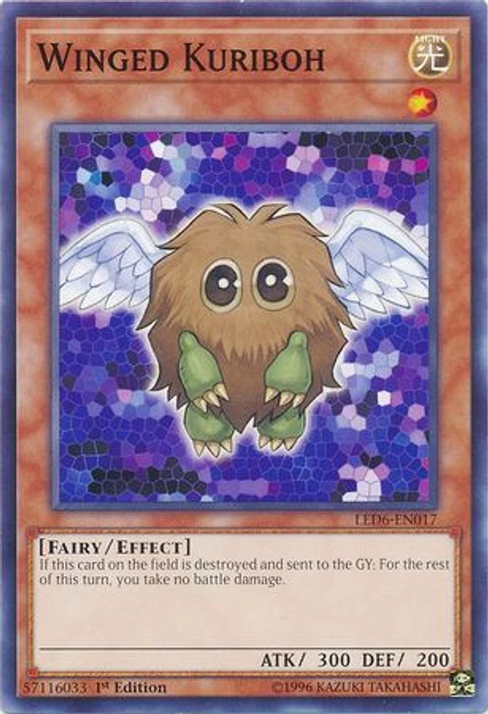 Winged Kuriboh - LED6-EN017 - Common - 1st Edition