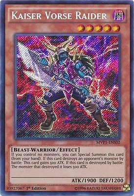 Kaiser Vorse Raider - MVP1-ENS02 - Secret Rare - 1st Edition