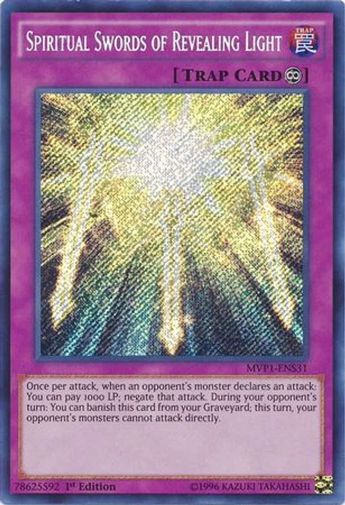 Spiritual Swords of Revealing Light - MVP1-ENS31 - Secret Rare - 1st Edition