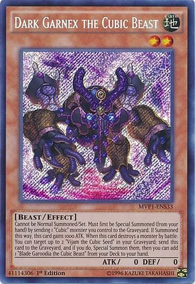 Dark Garnex the Cubic Beast - MVP1-ENS33 - Secret Rare - 1st Edition