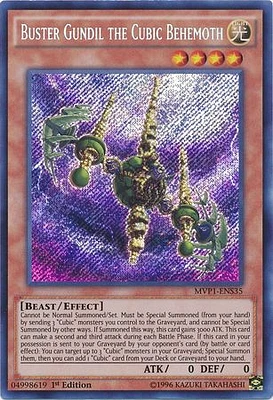 Buster Gundil the Cubic Behemoth - MVP1-ENS35 - Secret Rare - 1st Edition