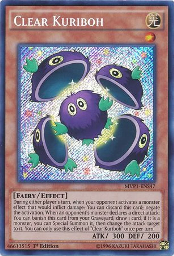 Clear Kuriboh - MVP1-ENS47 - Secret Rare - 1st Edition