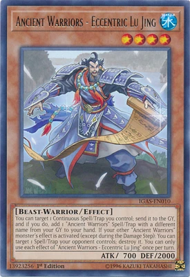 Ancient Warriors - Eccentric Lu Jing - IGAS-EN010 - Rare