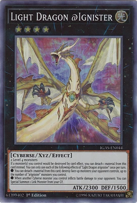 Light Dragon @Ignister - IGAS-EN044 - Super Rare - 1st Edition