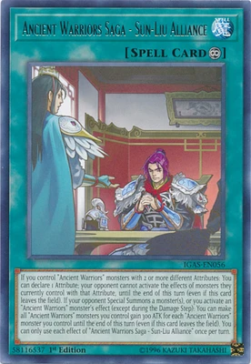 Ancient Warriors Saga - Sun-Liu Alliance - IGAS-EN056 - Rare