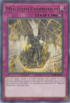 Megalith Promotion - IGAS-EN071 - Rare - 1st Edition