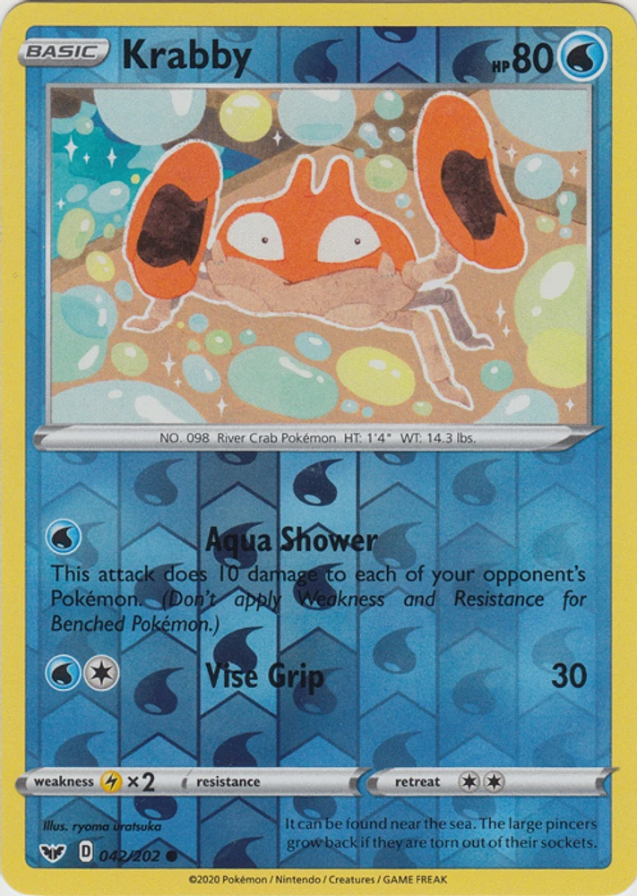 Krabby - 042/202 Common Reverse Holo